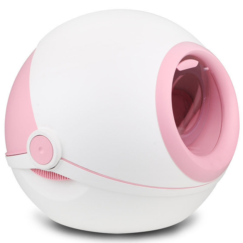 Curly tail hot sale spot cat litter box fully enclosed anti-splash cat toilet deodorant pet cleaning supplies anti-urine leakage