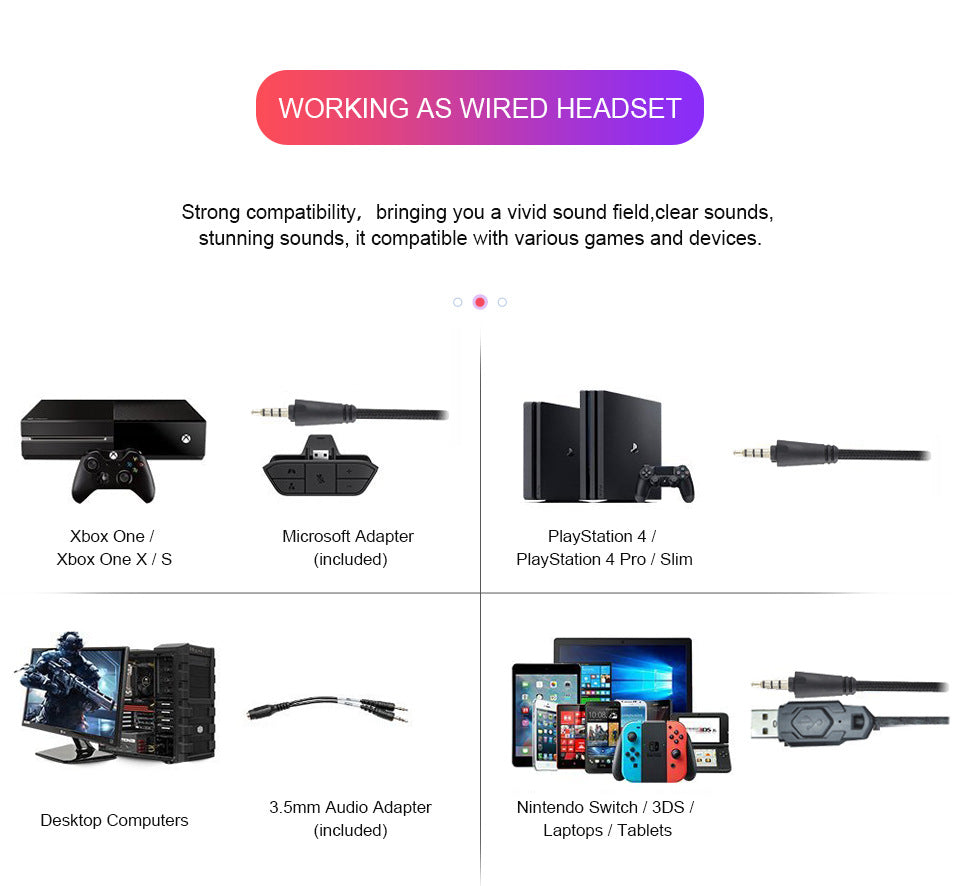Bluetooth headset wireless headset hot selling gaming headset dual microphone bluetooth wired 2 in 1 gaming headset