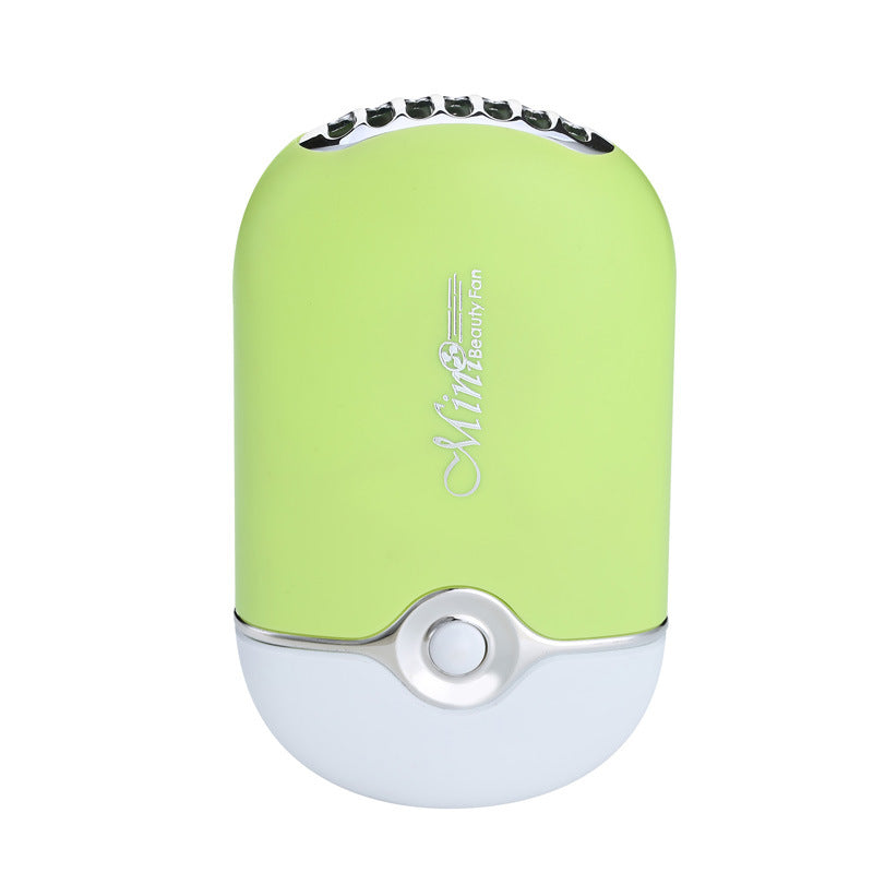 Source manufacturer eyelash fan new product grafting hair dryer fashionable mini air conditioner small fan USB charging portable