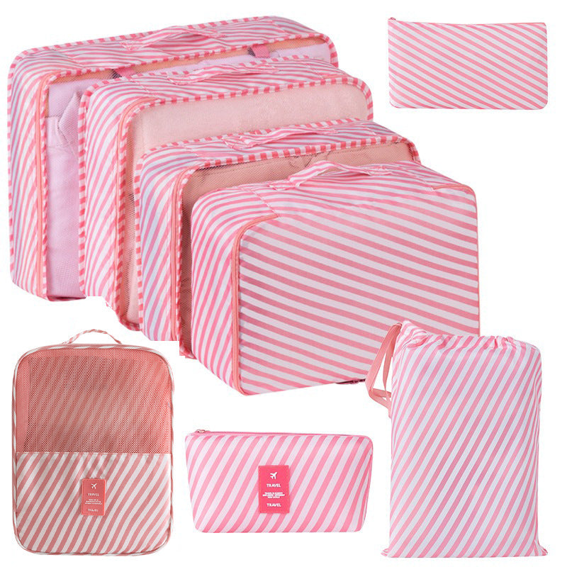 Cross-border travel storage bag eight-piece set business trip travel storage bag large capacity storage bag waterproof travel storage bag