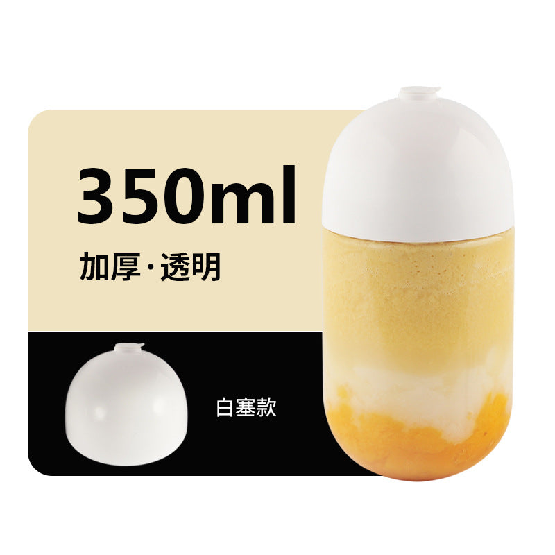 Drink bottle with clear tape lid