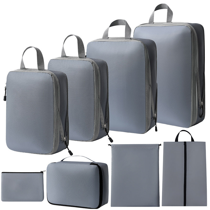 Travel storage bag compression seven-piece set digital toiletries cosmetics storage bag clothes shoes luggage travel bag