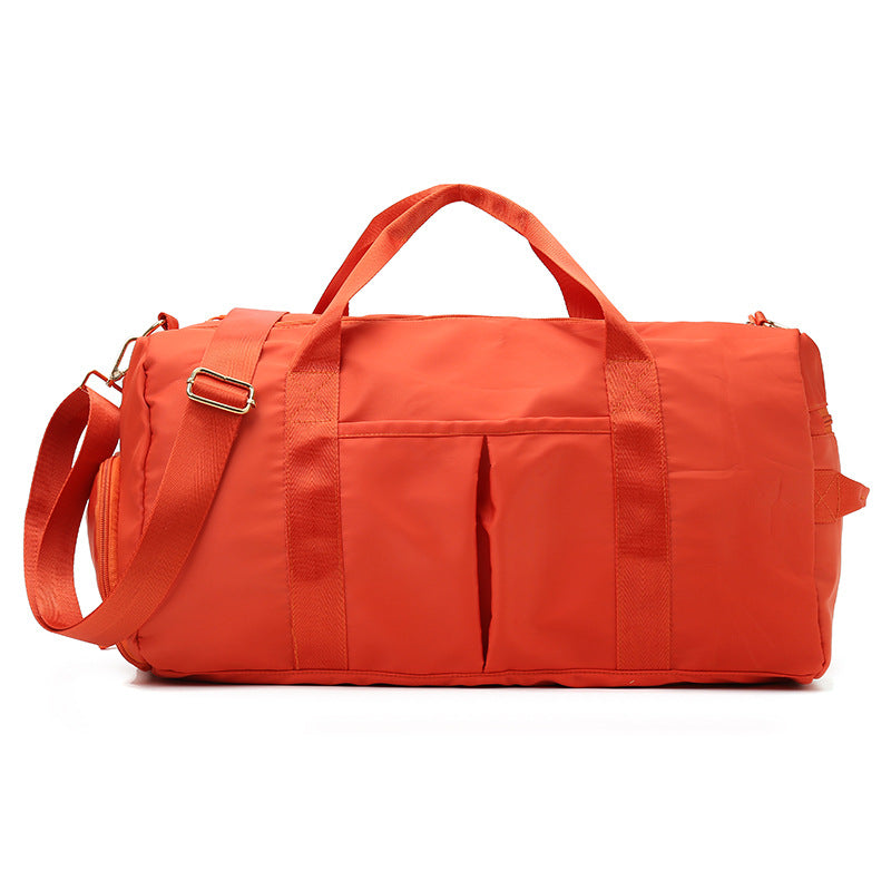 lulu same style fitness bag, wet and dry separation, large capacity yoga bag, cross-border fashion trend, lightweight sports travel bag