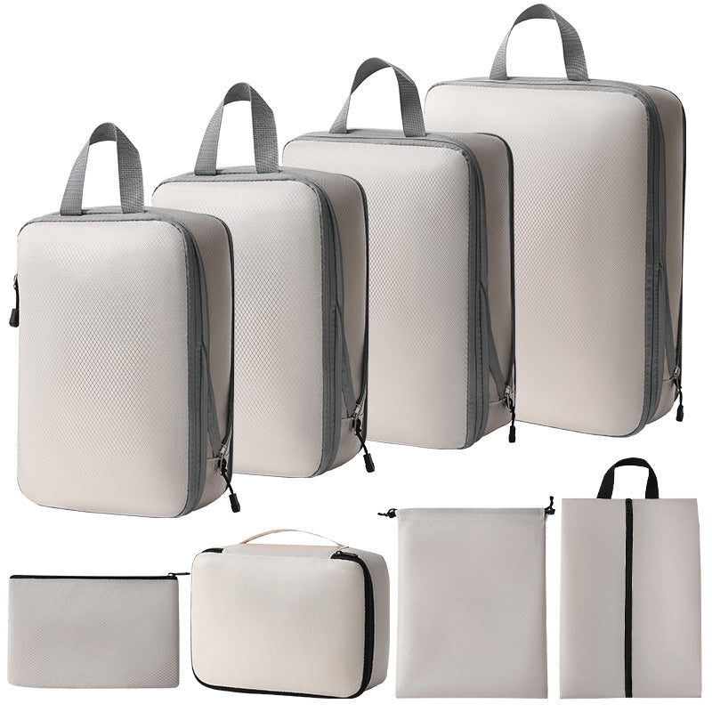 Travel storage bag compression seven-piece set digital toiletries cosmetics storage bag clothes shoes luggage travel bag