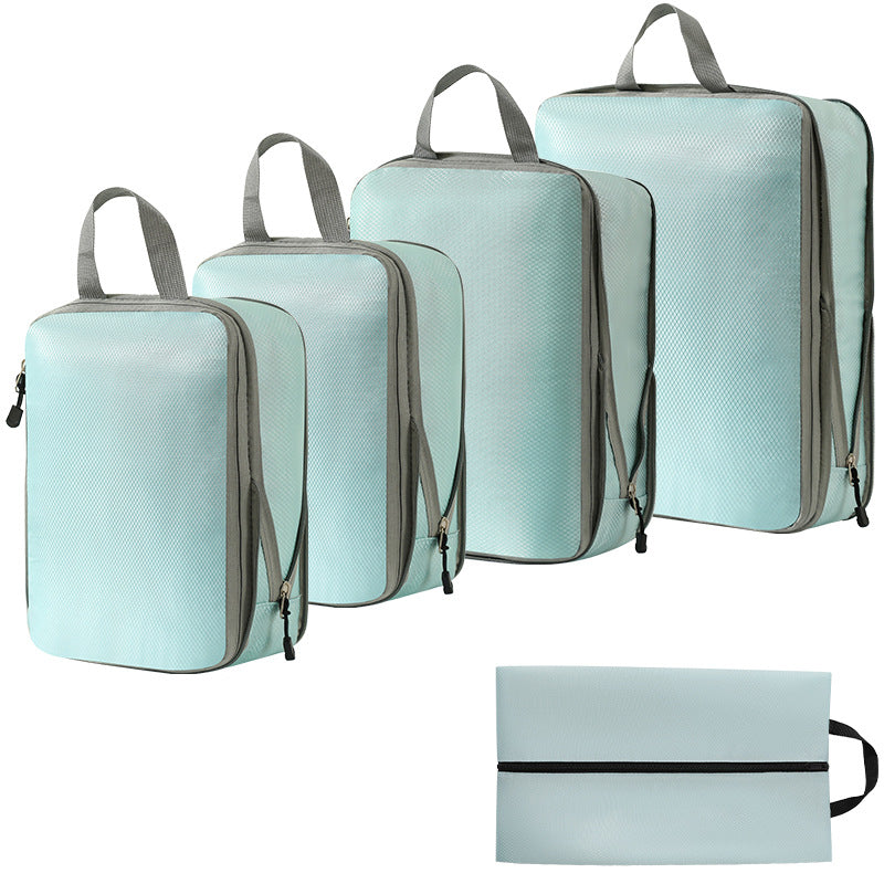 Travel storage bag compression seven-piece set digital toiletries cosmetics storage bag clothes shoes luggage travel bag