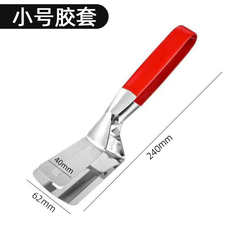 Multifunctional stainless steel frying spatula clip barbecue clip thickened steak clip fried fish spatula barbecue clip kitchen frying spatula