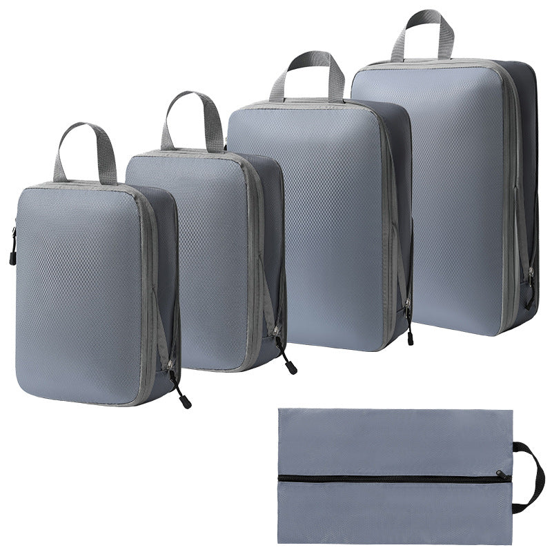 Travel storage bag compression seven-piece set digital toiletries cosmetics storage bag clothes shoes luggage travel bag