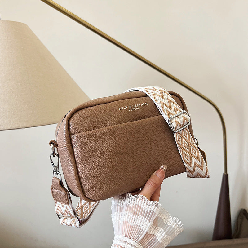 Fashion women's bags 2024 new cross-border foreign trade solid color PU messenger bag women's small bag ladies shoulder bag small square bag