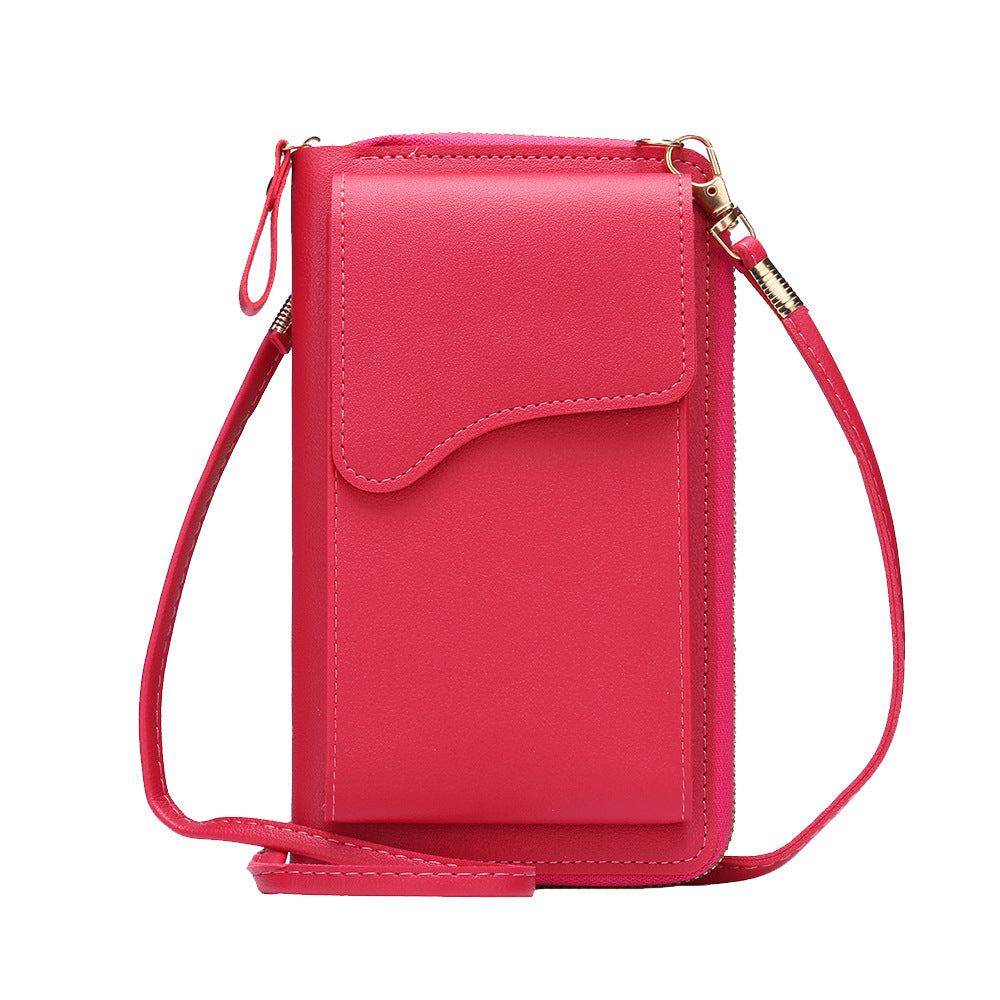 Cross-border foreign trade mobile phone bag women's messenger bag new Korean style buckle mobile phone bag mini small bag women's bag factory wholesale