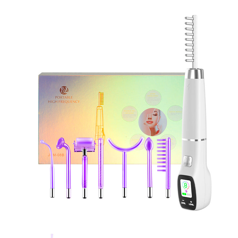 Cross-border high-frequency electrotherapy device Seven-piece color screen high-frequency electrotherapy stick High-frequency ozone electrotherapy comb