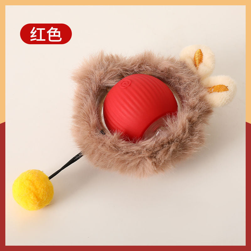 Cat toy electric rolling ball self-entertainment intelligent cat ball automatic cat stick to consume physical energy