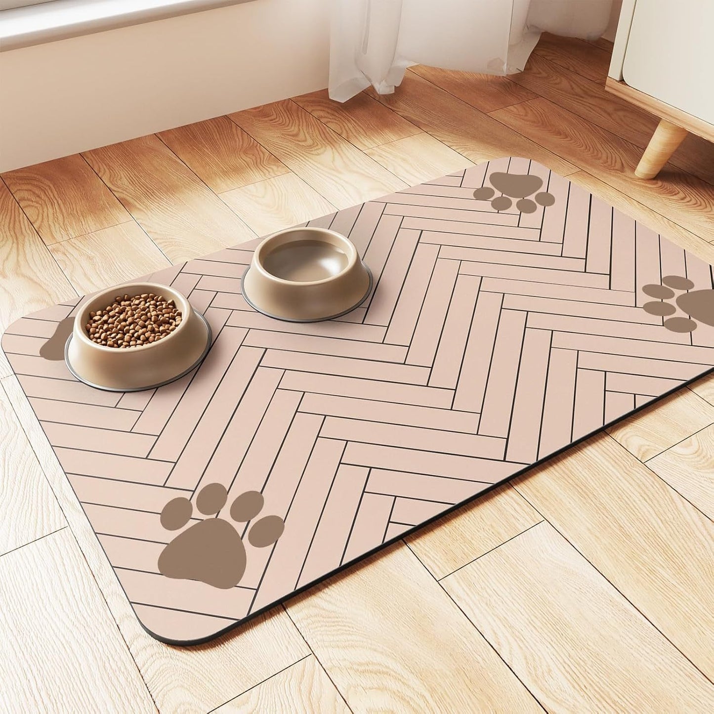 Cross-border pet cat and dog feeding diatom mud mats for feeding splash-proof household mats absorbent and quick-drying manufacturers