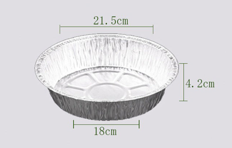Tin Foil Box Air Fryer Tin Foil Bowl Wholesale Round Square Disposable Aluminum Foil Bowl Oven BBQ Tin Foil Plate