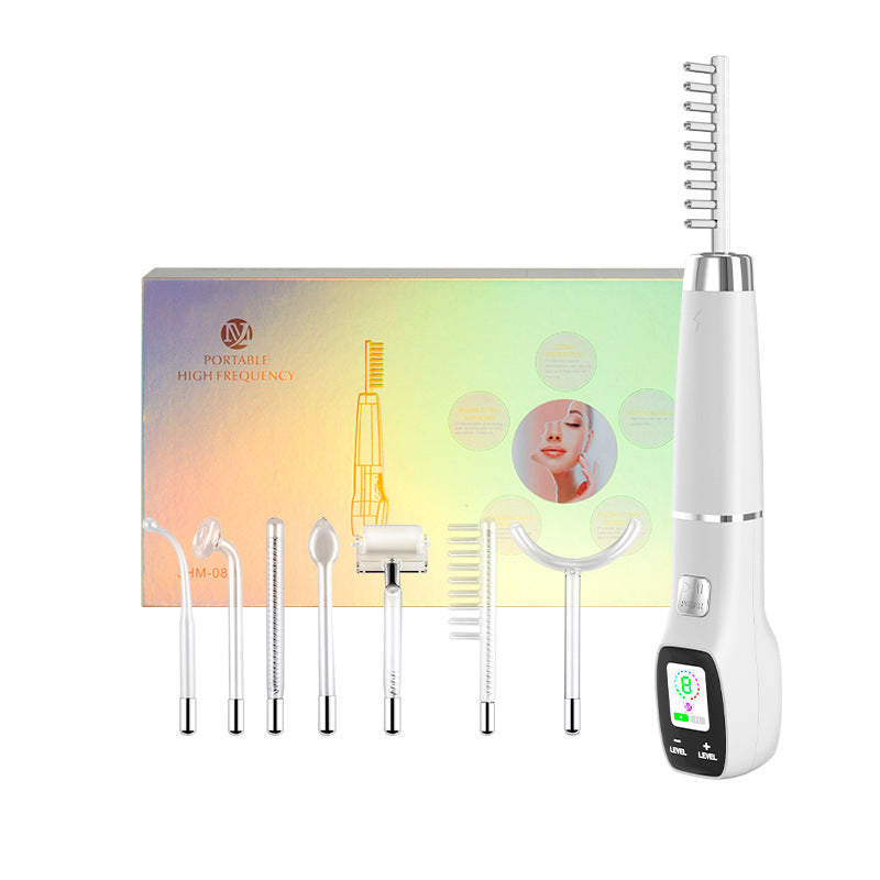 Cross-border high-frequency electrotherapy device Seven-piece color screen high-frequency electrotherapy stick High-frequency ozone electrotherapy comb