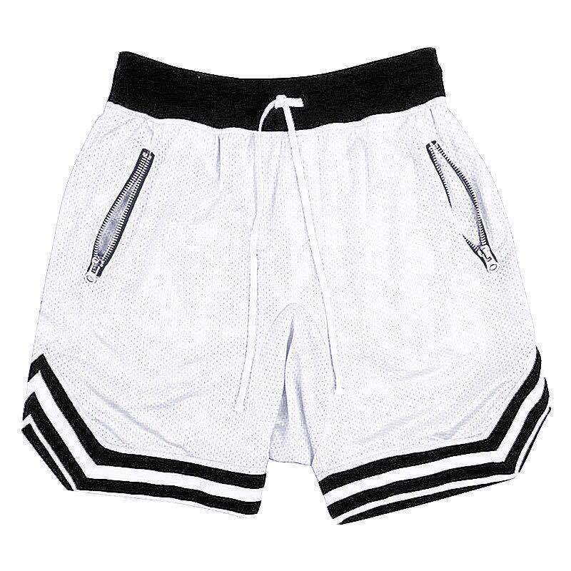 Summer muscle partner running basketball training thin mesh sports shorts men's breathable fitness five-point pants
