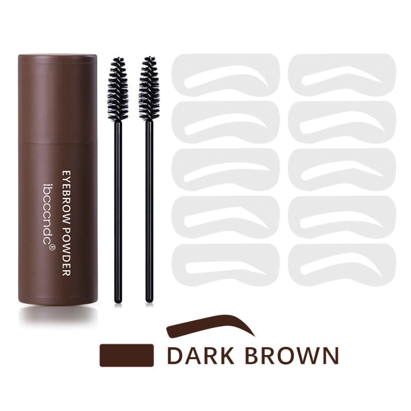 Cross-border cosmetics new eyebrow powder stamp set eyebrow shaping lazy natural not easy to remove makeup fade eyebrow card foreign trade
