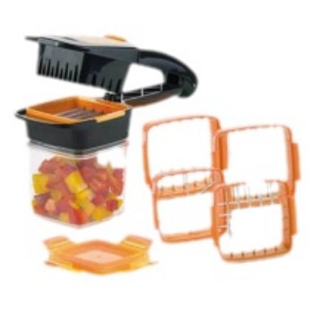 Cross-border multi-function push-type vegetable cutter five-in-one vegetable cutter fruit and vegetable salad cutter