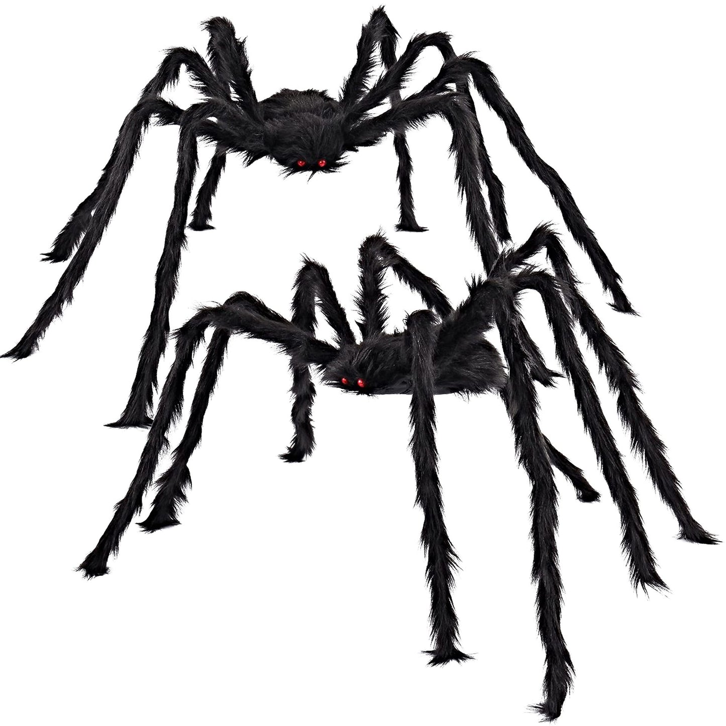 Spider Web Glowing Extra Large Spider Halloween Decoration Props Party Secret Room Tricky Simulation Plush Spider Wholesale