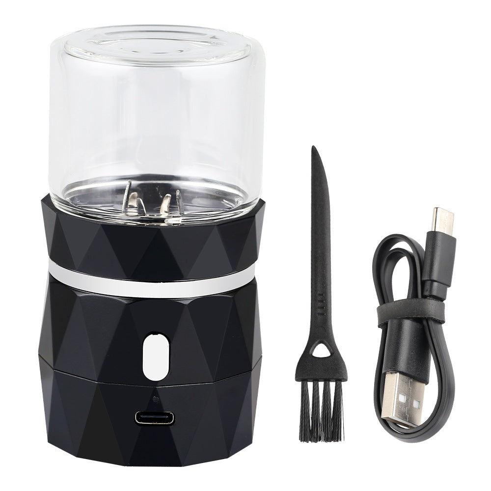 Cross-border new lightweight portable mini electric tobacco grinder crusher herbal metal grinder manufacturer spot