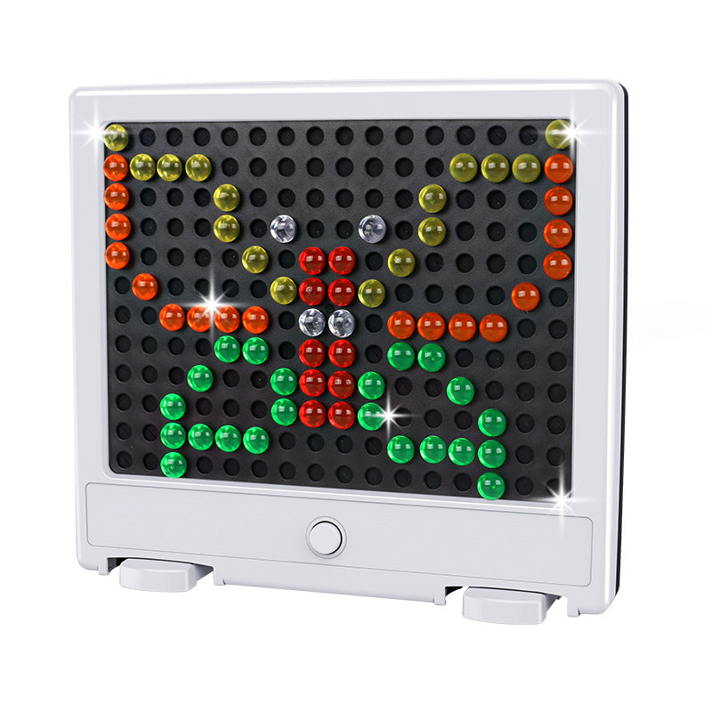 3D mushroom nail luminous board DIY puzzle toy LED luminous board children's decompression fluorescent lamp cross-border new product