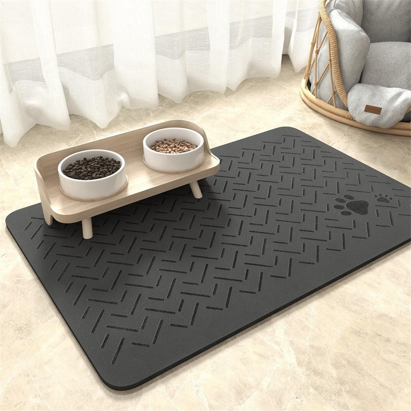 Cross-border pet cat and dog feeding diatom mud mats for feeding splash-proof household mats absorbent and quick-drying manufacturers
