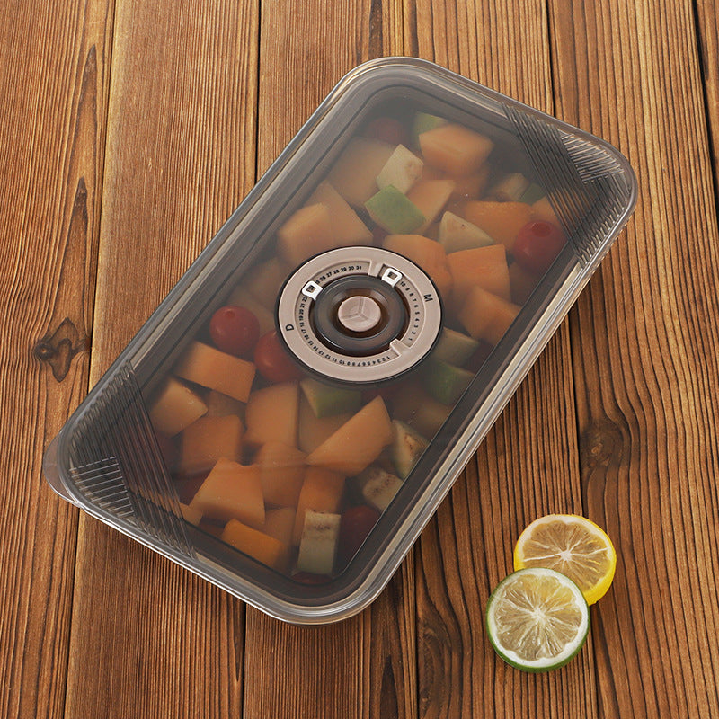 Stainless steel fresh-keeping box, large capacity, multi-purpose sealing buckle, leak-proof refrigerator fresh-keeping box