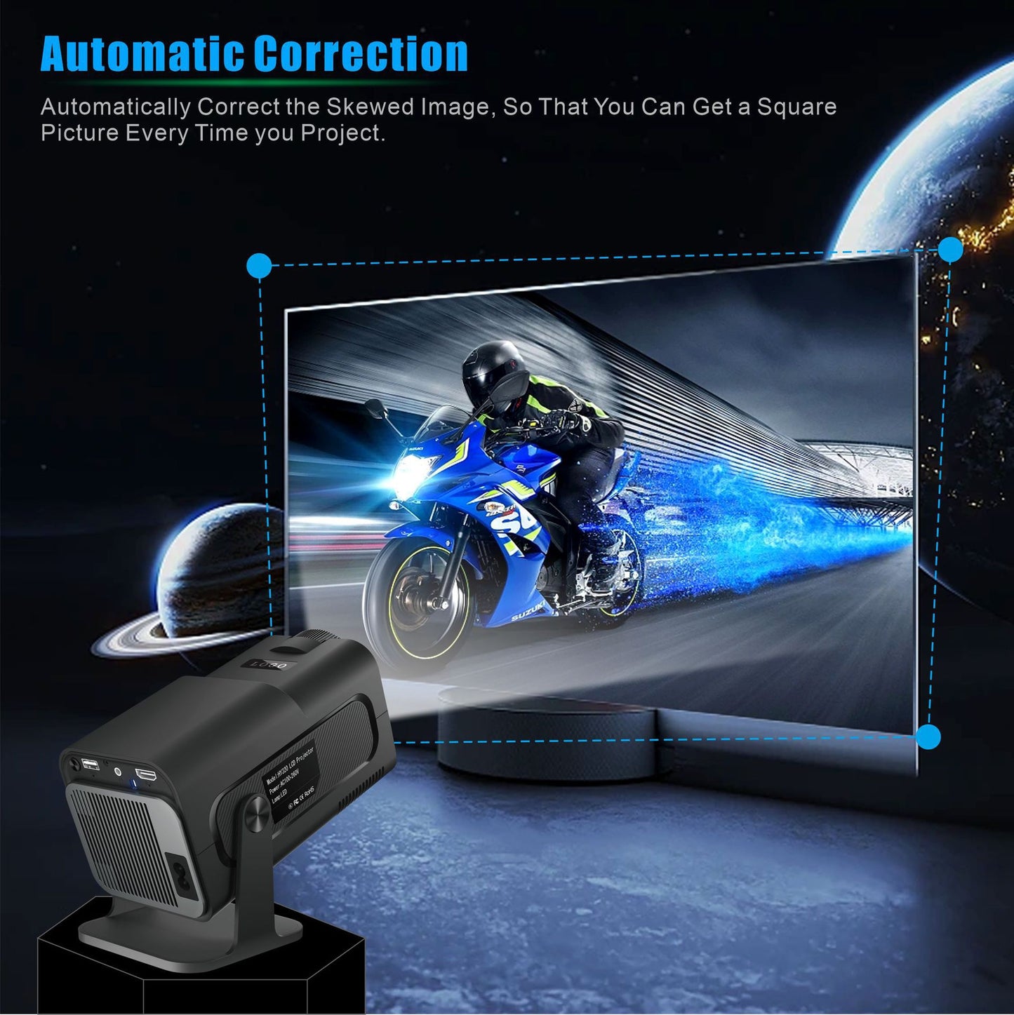 Cross-border new HY320 projector bedroom wall-mounted ultra-clear small projector portable home theater factory