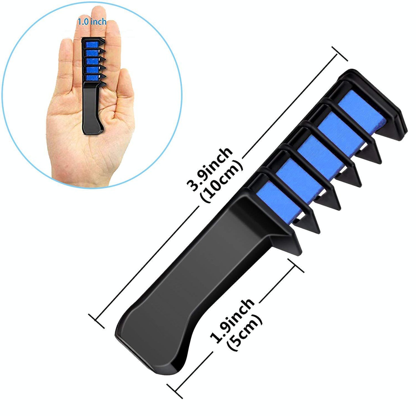 Cross-border direct sales of colorful disposable hair dye combs, hair dyeing tools, hairdressing supplies, mini hair dye pens, 10 colors