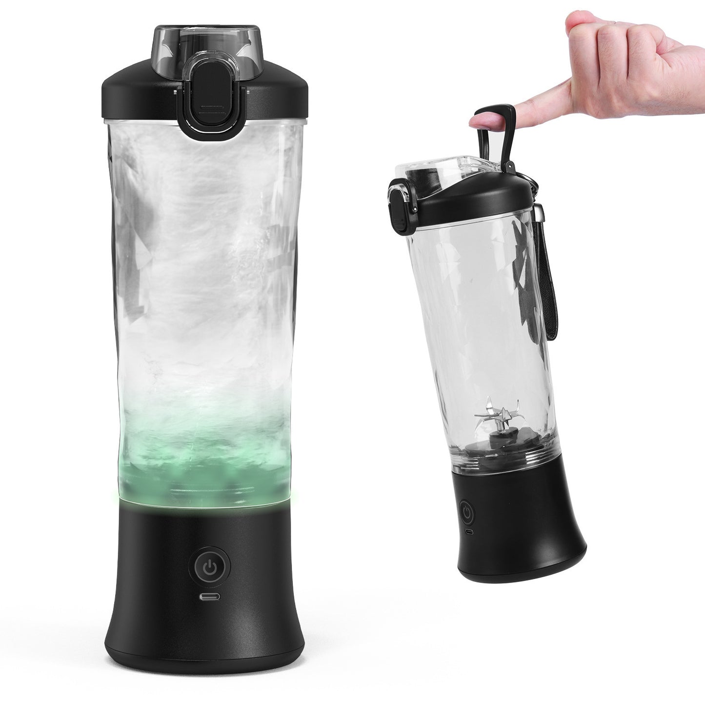 Cross-border hot-selling portable large-capacity 600ML sports fitness blender cup with direct drinking mouth fresh juicer juicer cup
