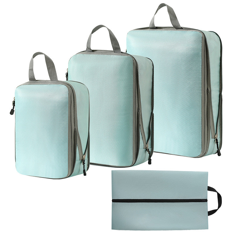 Travel storage bag compression seven-piece set digital toiletries cosmetics storage bag clothes shoes luggage travel bag