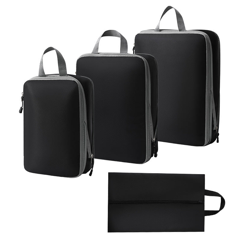 Travel storage bag compression seven-piece set digital toiletries cosmetics storage bag clothes shoes luggage travel bag