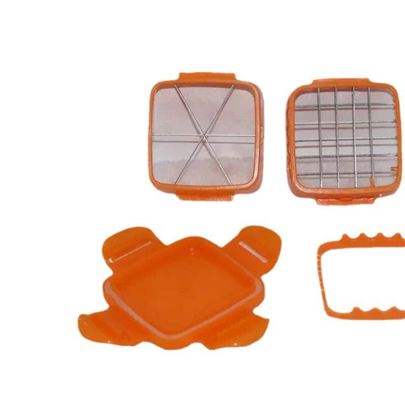 Cross-border multi-function push-type vegetable cutter five-in-one vegetable cutter fruit and vegetable salad cutter