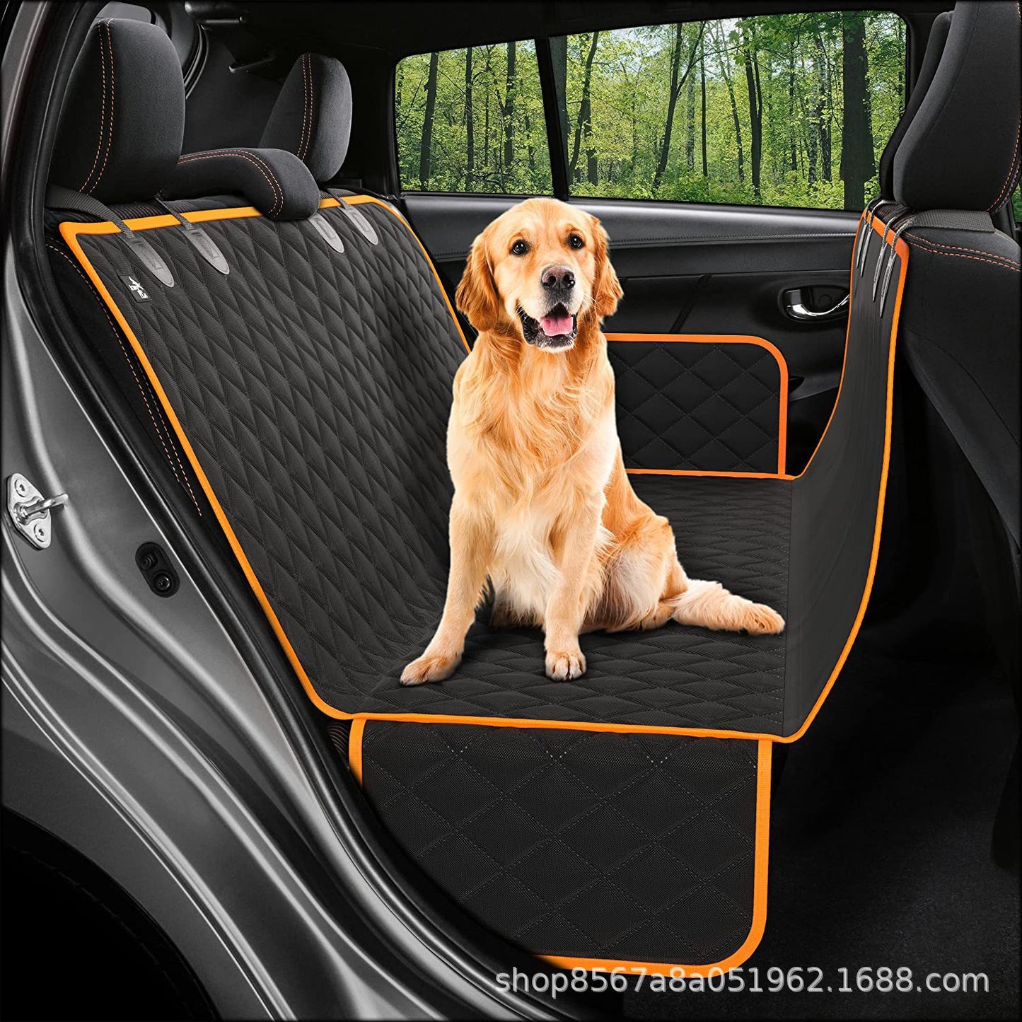 Amazon car dog mat car pet mat rear new pet car mat back seat cushion thick waterproof