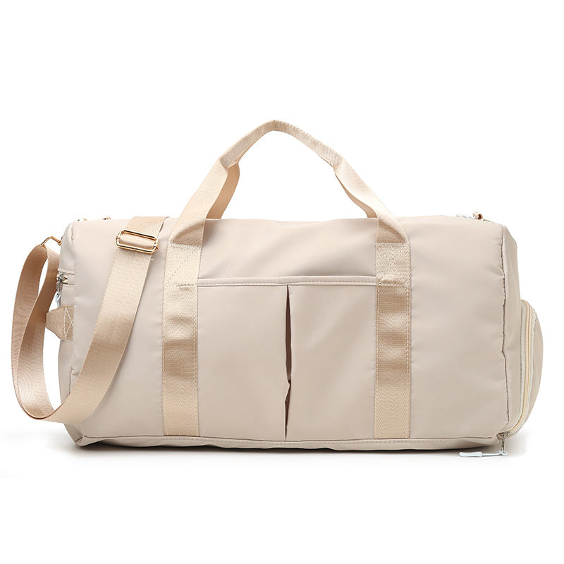 lulu same style fitness bag, wet and dry separation, large capacity yoga bag, cross-border fashion trend, lightweight sports travel bag