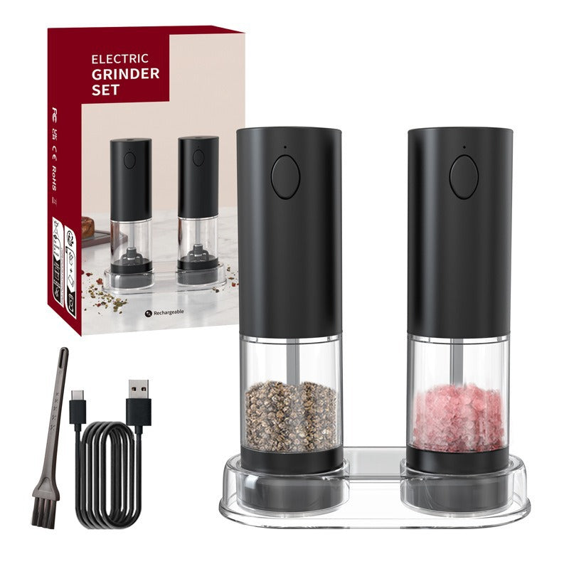 Cross-border charging grinder electric rose salt pepper flax seed grinder household wireless electric grinder