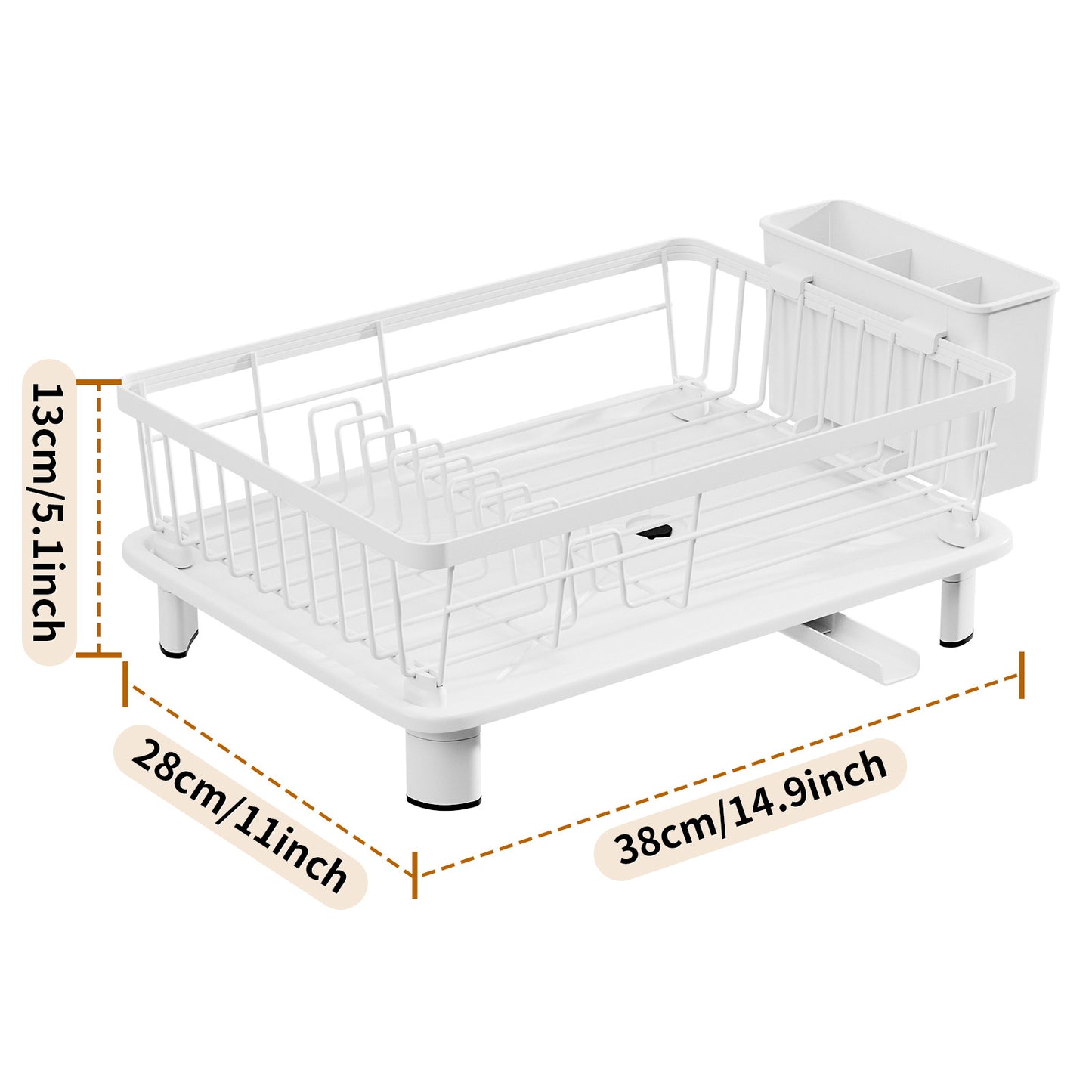 Cross-border Amazon kitchen dish rack small volume dish drain rack sink multi-function tableware drain bowl storage box
