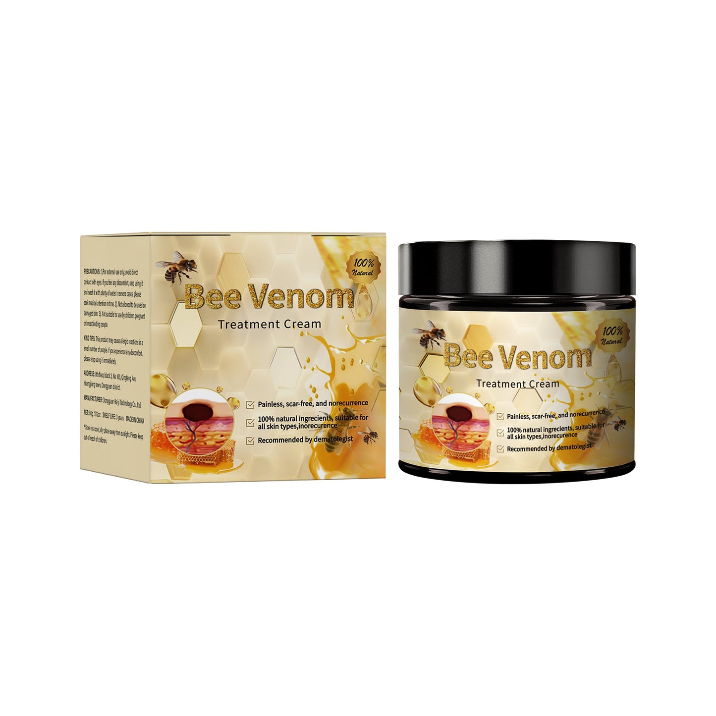 BEE VENOM bee venom wart cream meat grains mole spots repair care moisturizing cream cream