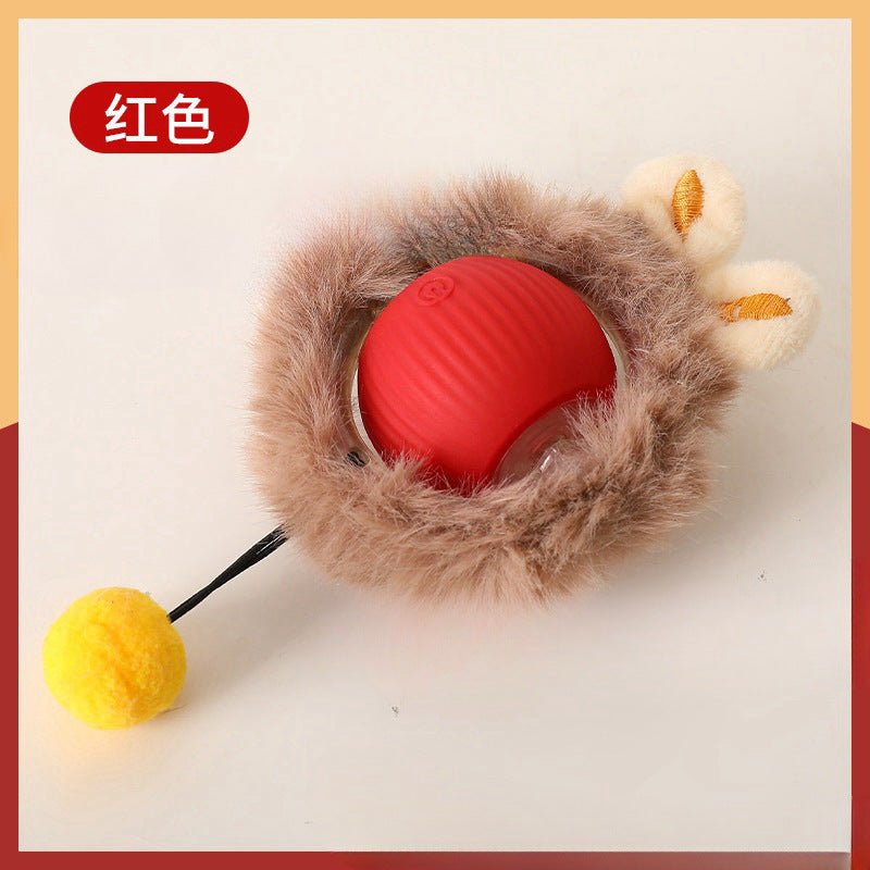 Cross-border intelligent automatic dog walking ball dog toy ball bite-resistant self-entertaining pet cat amusement artifact dog ball cat ball