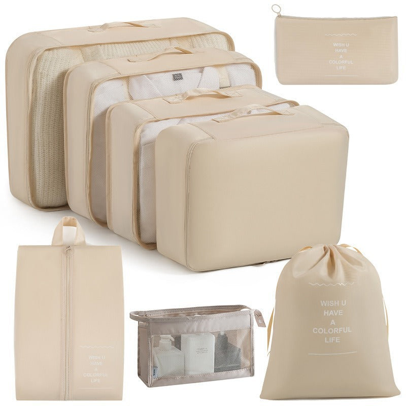 Cross-border travel storage bag eight-piece set business trip travel storage bag large capacity storage bag waterproof travel storage bag
