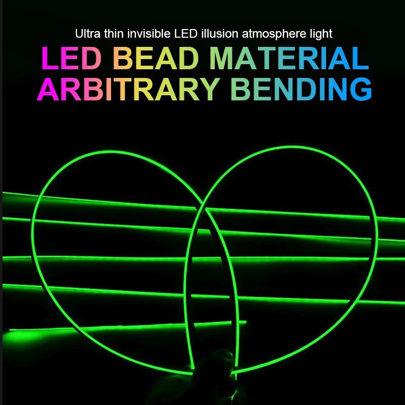 LED Ambient Lighting for Cars, 18-in-1 Dynamic Car Ambient Lighting, RGB Color 256 Colors