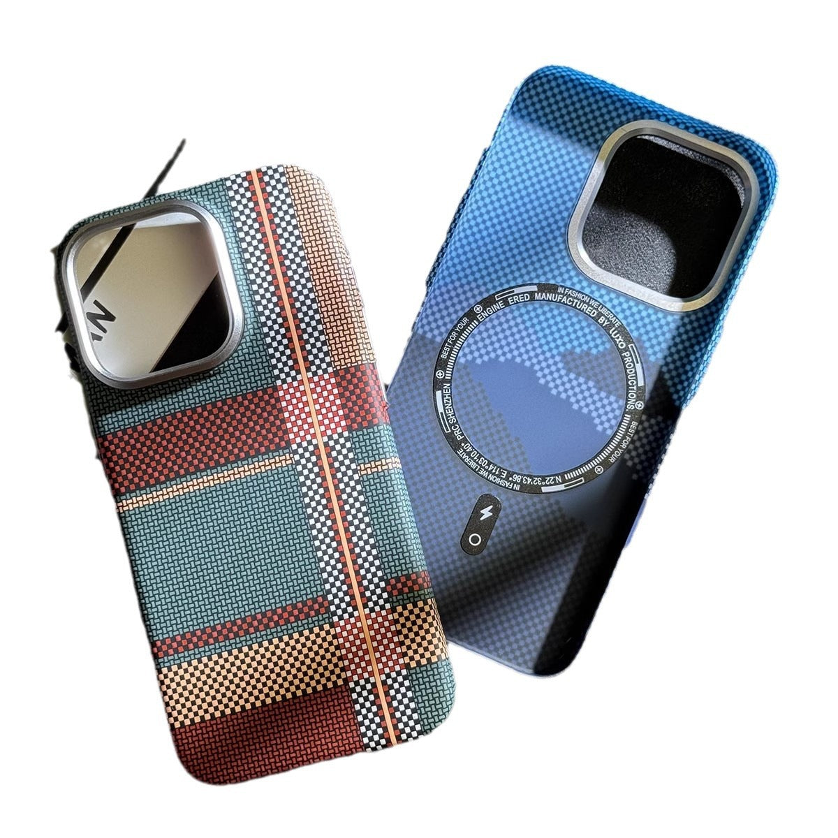 Applicable to iPhone16ProMax mobile phone case magnetic Kevlar carbon fiber Apple 14 all-inclusive protective cover 15