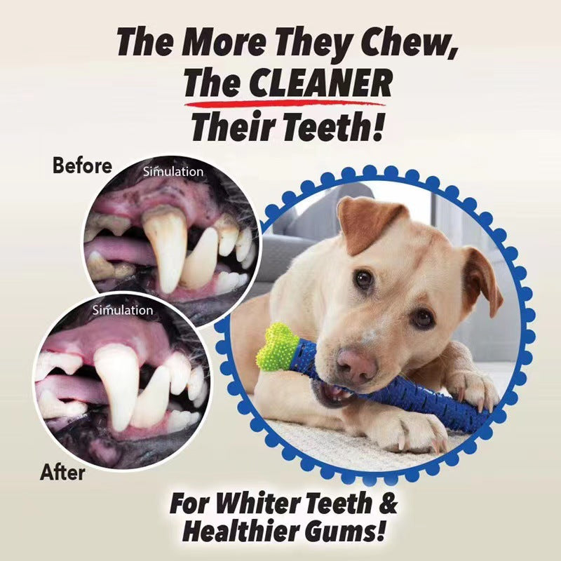 Amazon cross-border dog chew sticks pet chew toys new dog toothbrush