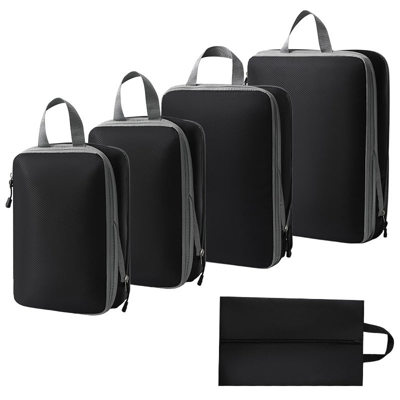 Travel storage bag compression seven-piece set digital toiletries cosmetics storage bag clothes shoes luggage travel bag