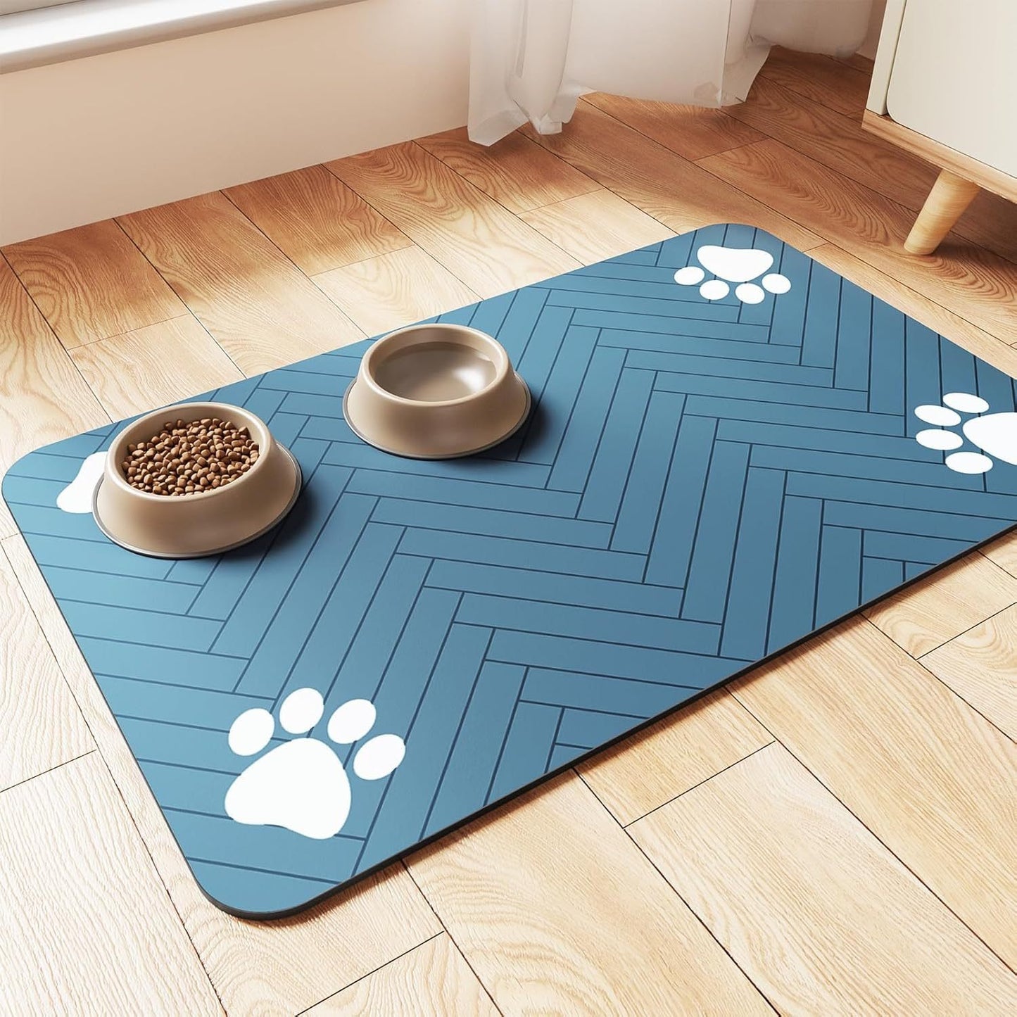 Cross-border pet cat and dog feeding diatom mud mats for feeding splash-proof household mats absorbent and quick-drying manufacturers