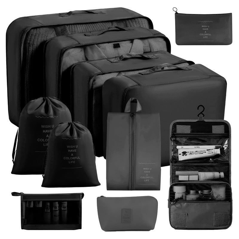 Cross-border travel storage bag eight-piece set business trip travel storage bag large capacity storage bag waterproof travel storage bag