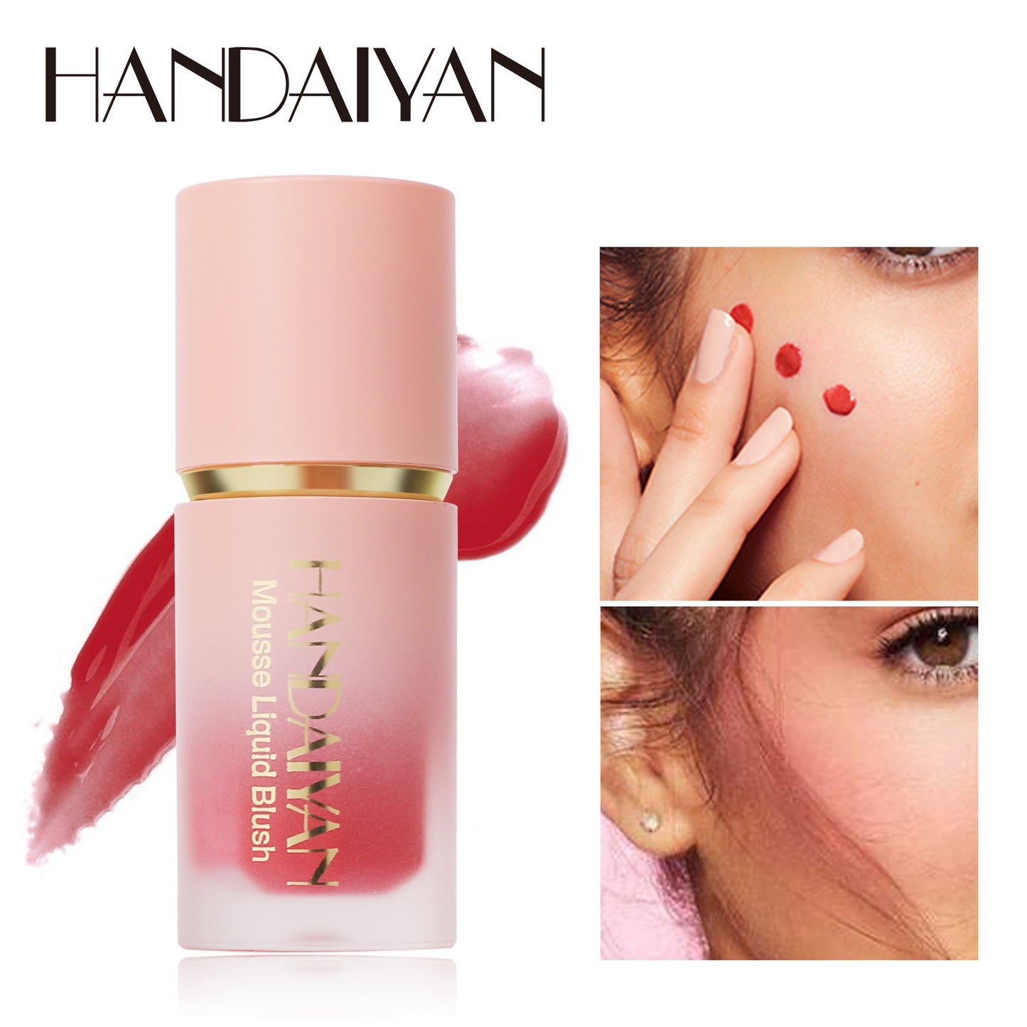 Cross-border special hot sale handaiyan Han Daiyan easy to color contour matte liquid blush natural and clear