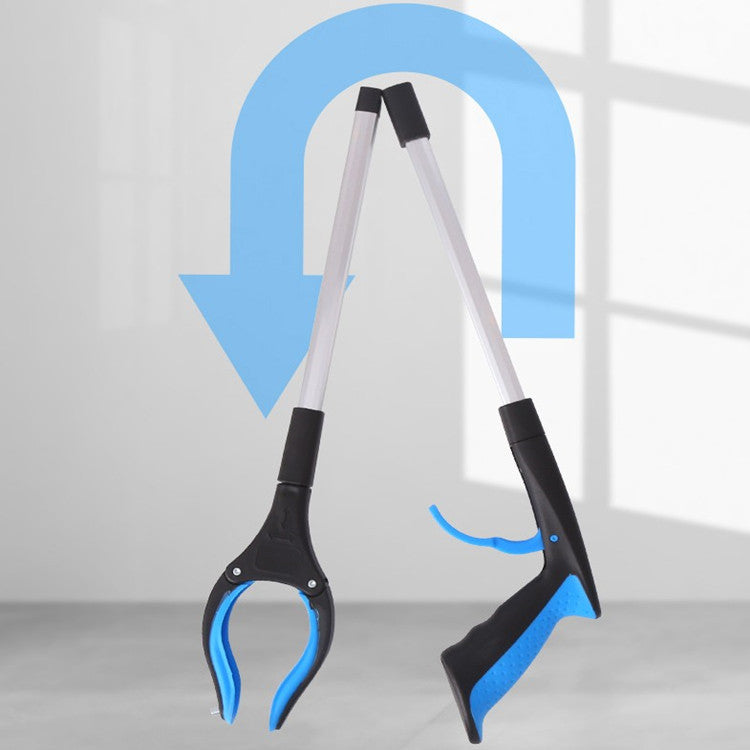 Aluminum alloy garbage clamp sanitary pliers sanitation garbage picking tool picker long clamp pick up foldable pliers