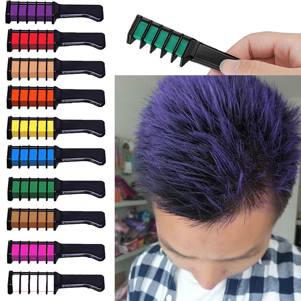 Cross-border direct sales of colorful disposable hair dye combs, hair dyeing tools, hairdressing supplies, mini hair dye pens, 10 colors