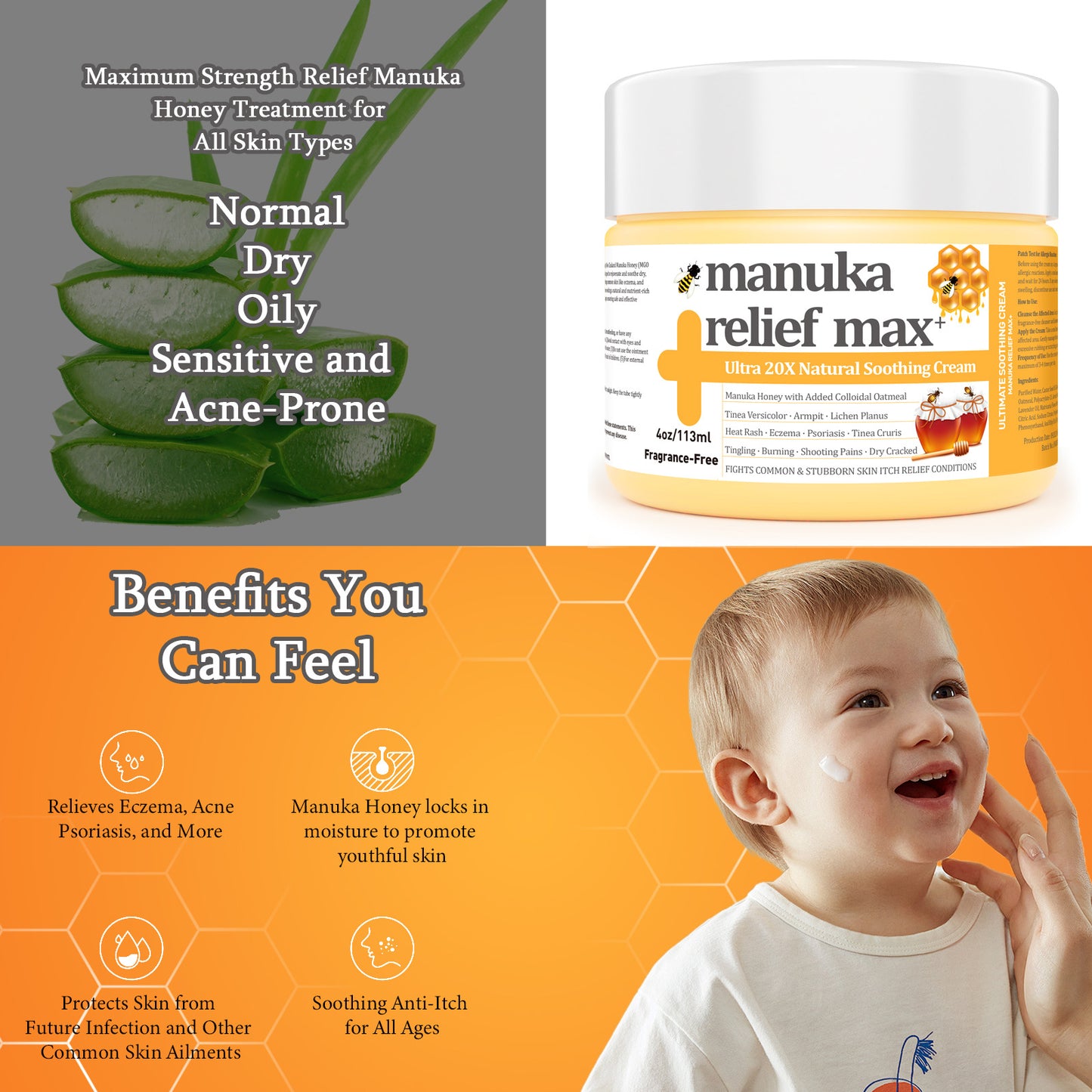 Cross-border foreign trade supply skin wet itching cream mosquito bite ointment motion sickness refreshing relief itching care cream 2oz