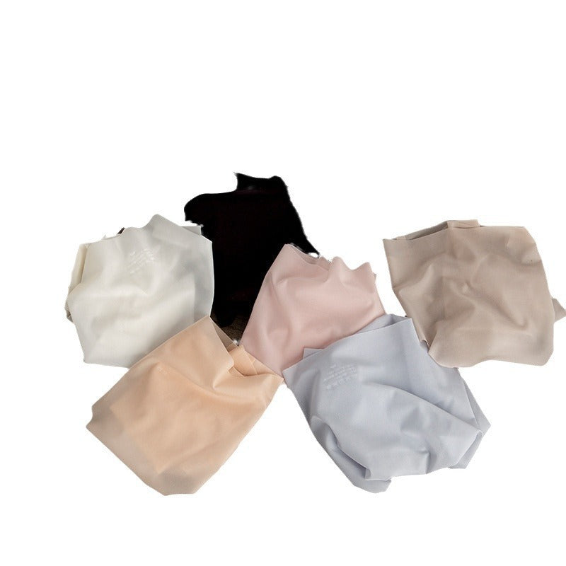 Summer ultra-thin nude 3D stereo one-piece seamless mask pants wormwood bottom crotch mid-waist triangle underwear female hot style